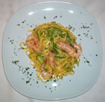 Tagliatelle gamberi e zucchine